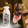 DIY Flower Diamond Painting Gift Bags Wine Bottle Bags