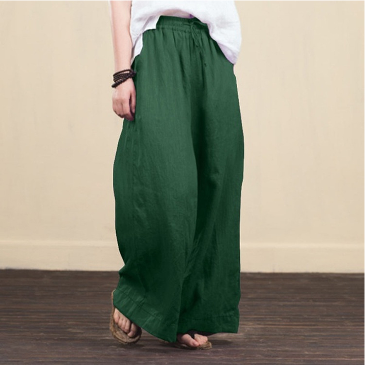 Ladies casual solid color casual pants