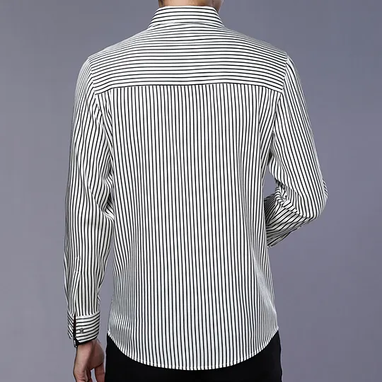 Chemise En Soie Pour Homme – Creme De Slik – Taille M, Multicolore – Neuve Sans étiquettes
