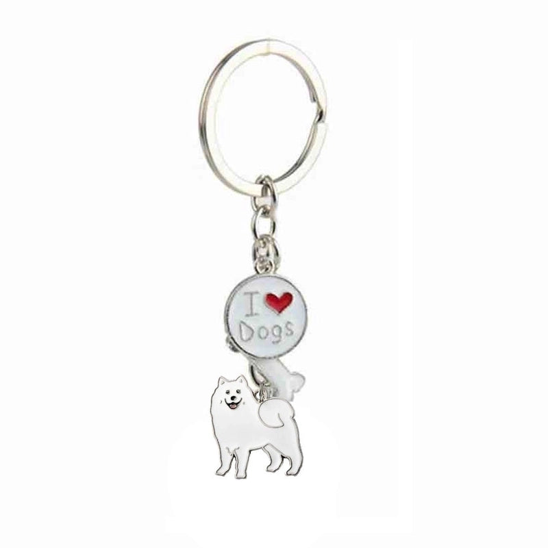 Cute Dog Metal Unisex Bag Pendant Keychain