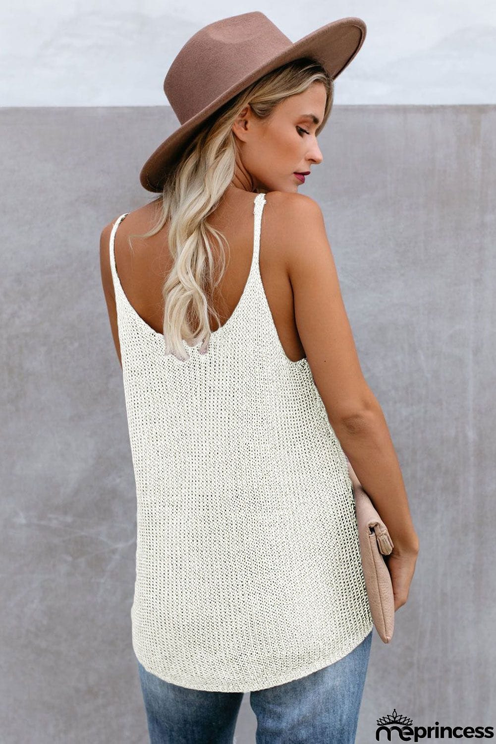 Multicolor Knitted Cami Tank Top