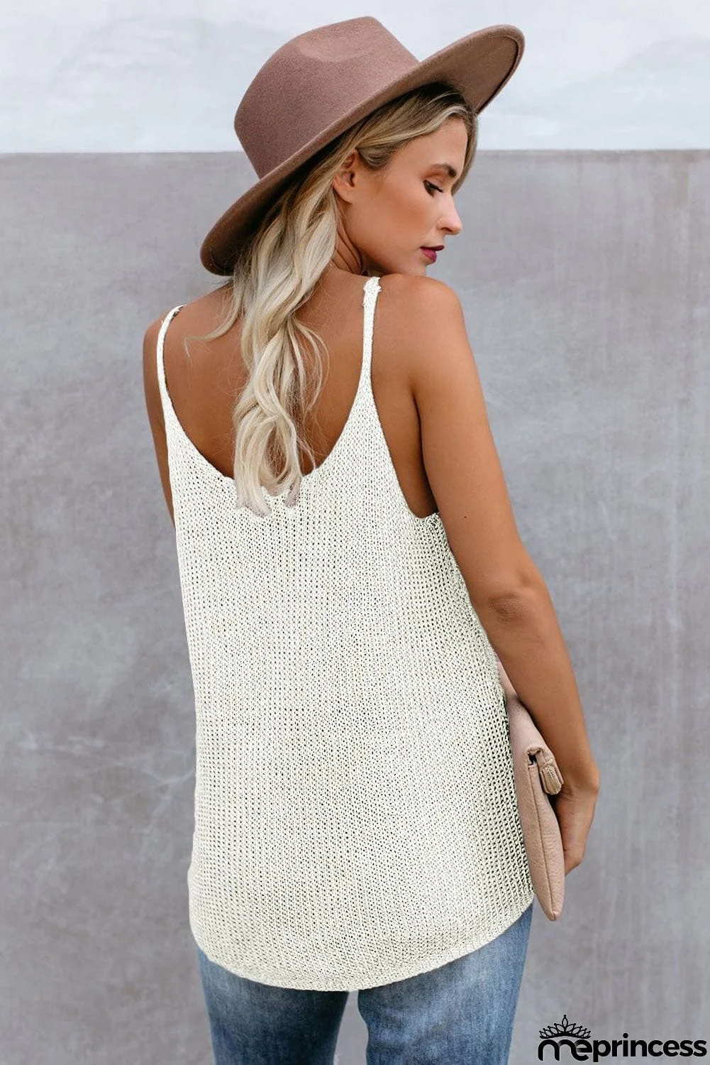 Multicolor Knitted Cami Tank Top