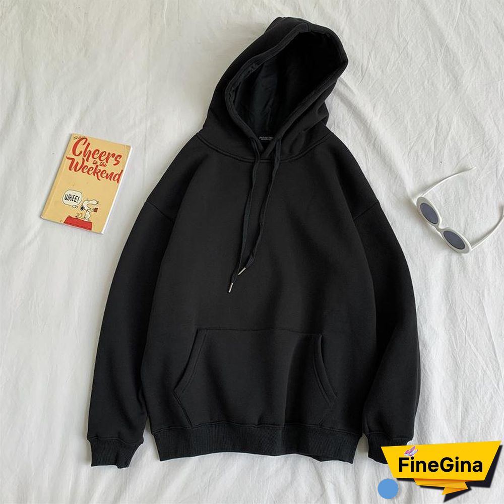 Womens Oversized Hoodies Thin and Thick Hoodie Harajuku Casual Couple Sweatshirts Autumn