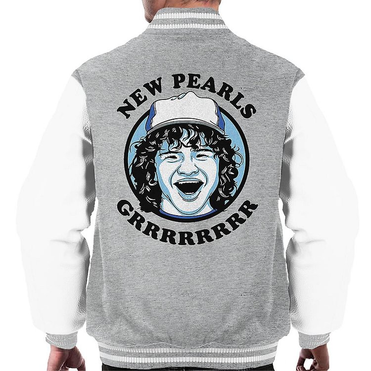 Dustin New Pearls Stranger Things Men's Varsity Jacket