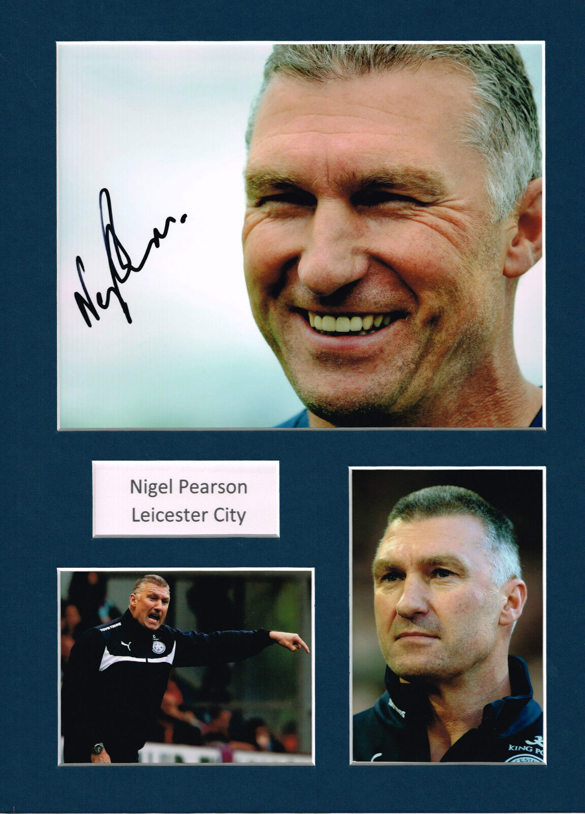 Nigel PEARSON SIGNED Autograph 16x12 Photo Poster painting Mounted AFTAL COA Football Manager