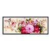 Peony - Full Embroidery 3 Strands 11CT Stamped Cross Stitch - 110*40CM - Large Size