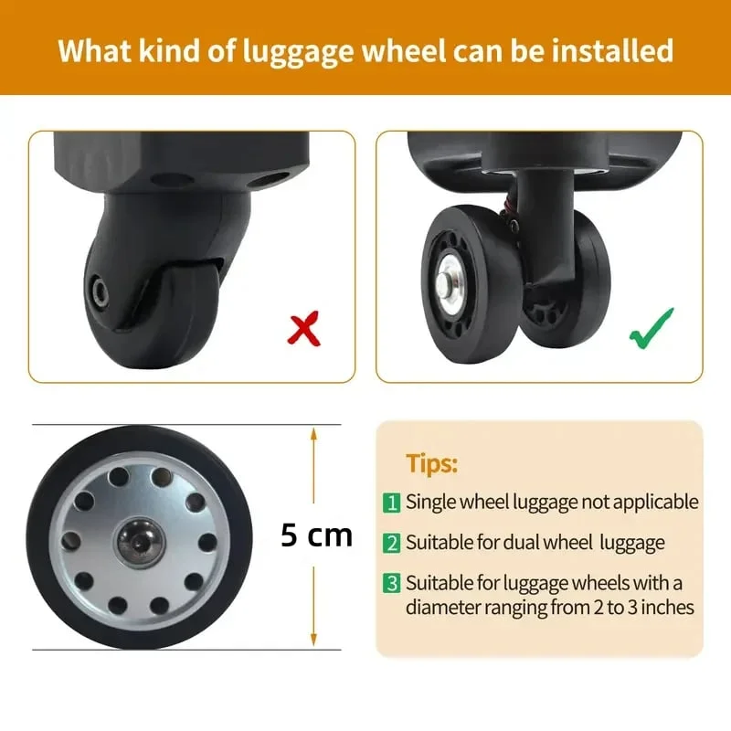 8 Pcs Luggage Compartment Wheel Protection Cover