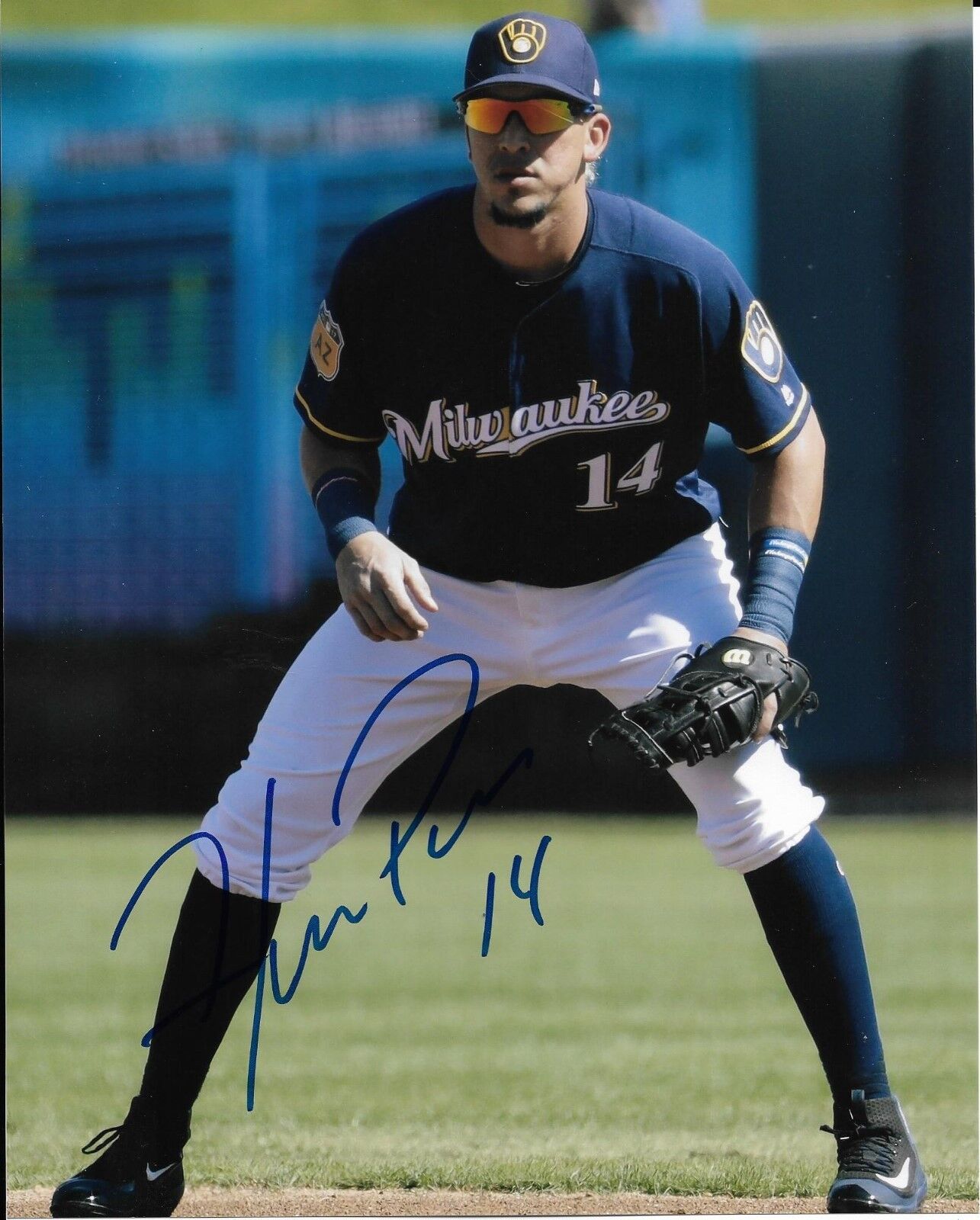 HERNAN PEREZ signed autographed MILWAUKEE BREWERS 8x10 Photo Poster painting w/COA