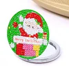 Diamond Painting Double Sided Santa Mirror for Adults Kids Beginners