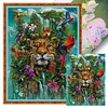 (Multi-Style) Tiger- 11CT Stamped Cross Stitch 40*40cm/40*55cm