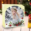Acrylic Napkin Holder Diamond Painting Kit for Home Table Decor (White Elf Girl)
