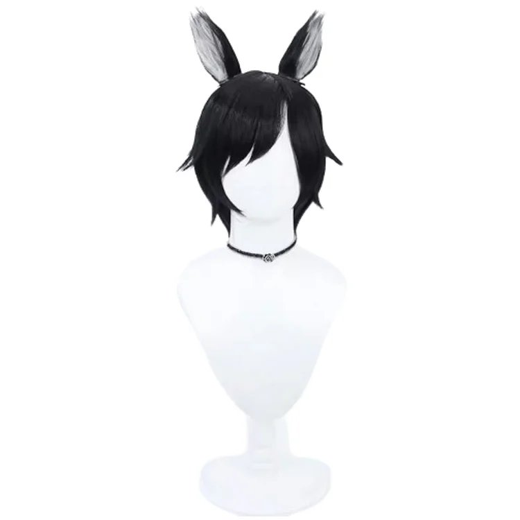 Anime Delicious In Dungeon Izutsumi Black Wig Ear Cosplay Accessories Halloween Carnival Props