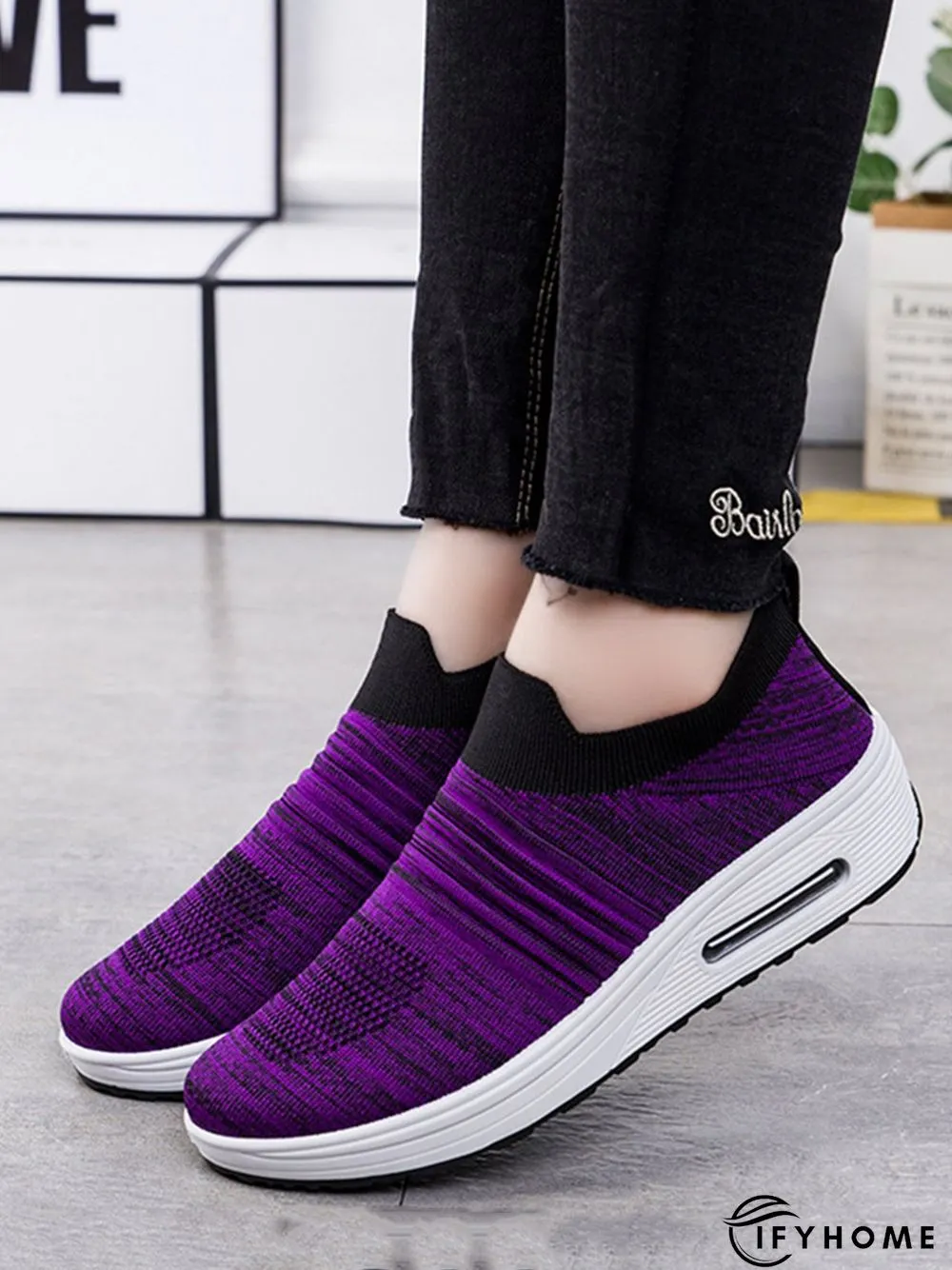 Breathable Minimalist Slip On Rocking Fly Woven Shoes | IFYHOME