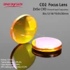 All CO2 Laser Lens D15 20mm F63.5 CVD/PVD ZnSe GaAs Focusing for Engraving Cutting Machine F38.1/50.8/63.5/76.2/101.6/127mm