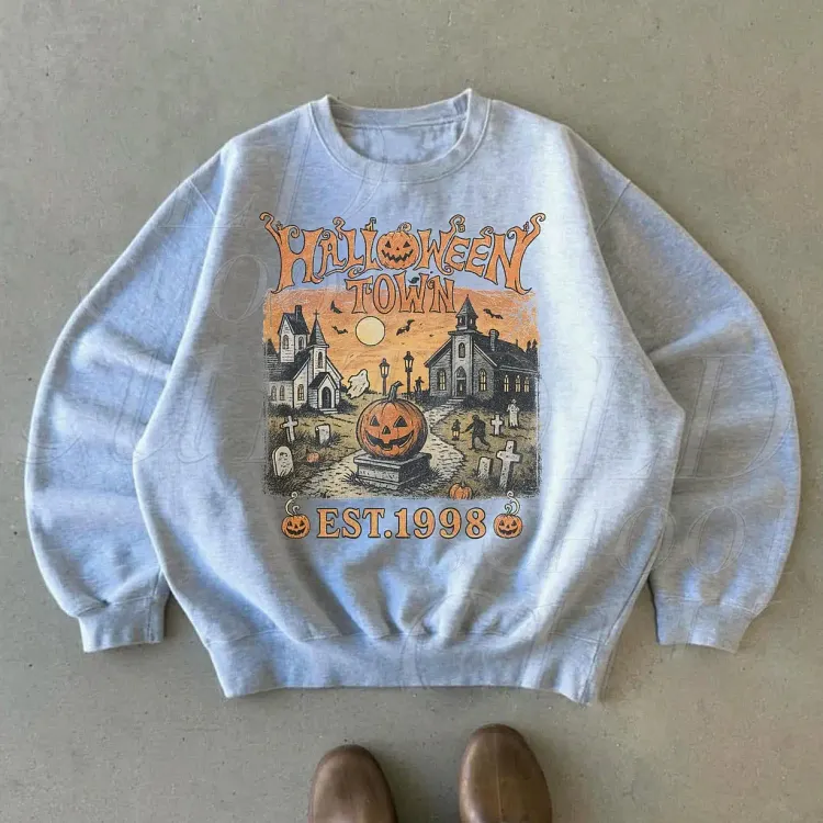 Halloweentown Est 1998 Vintage Tshirt, Sweatshirt, Hoodie Cute Top for Women