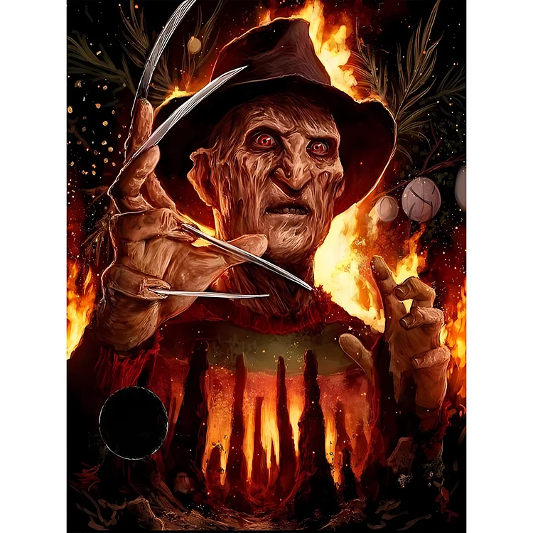 Halloween Horror Figures - Full Round - Diamond Painting(30*40cm)