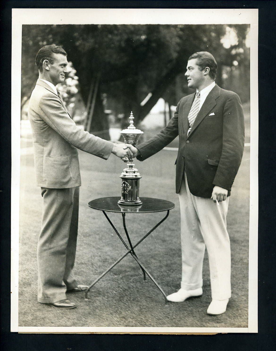 David Goldman & Lawson Little 1934 National Amateur Golf Cham Type 1 Press Photo Poster painting