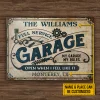 Nom personnalis&eacute;&nbsp;:garage m&eacute;canique automobile mes r&egrave;gles - Panneaux en &eacute;tain m&eacute;tallique