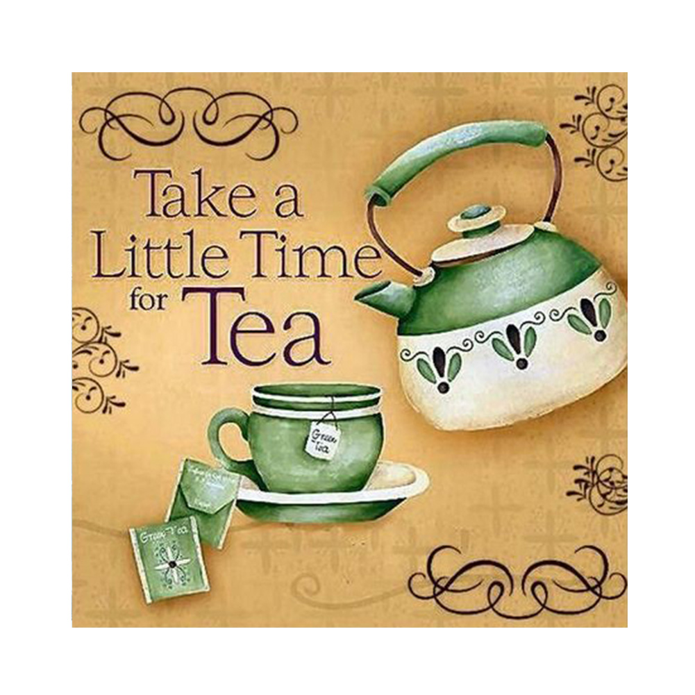 

Tea Time - Round Drill Diamond Painting - 30*30CM, 501 Original