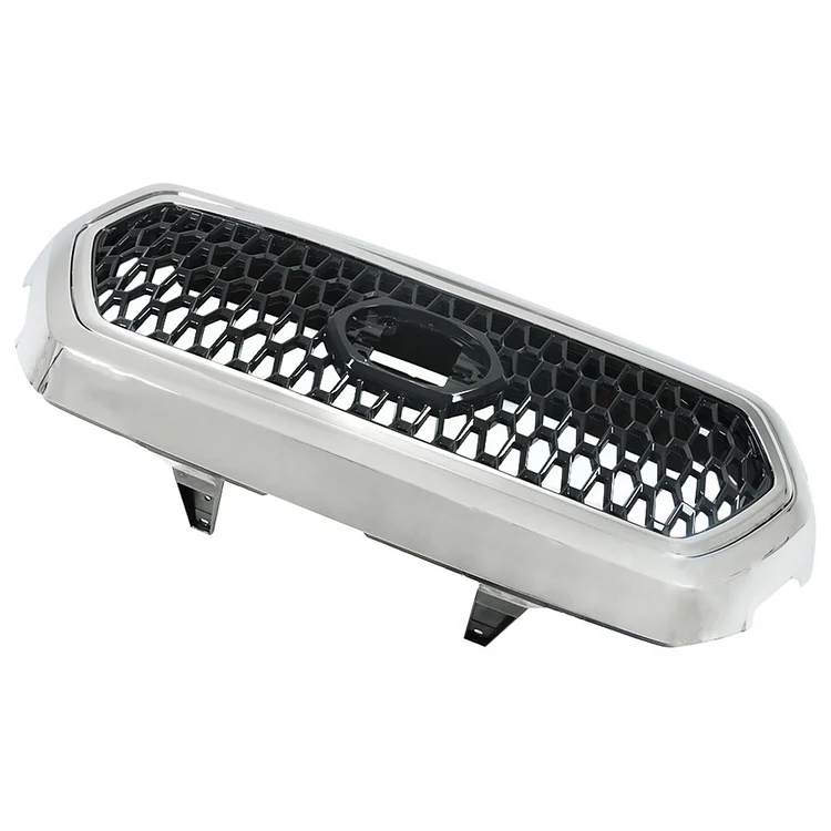SEBLAFF Front Upper Grille Chrome Grill Assembly Replacement for 2016-2021 Tacoma