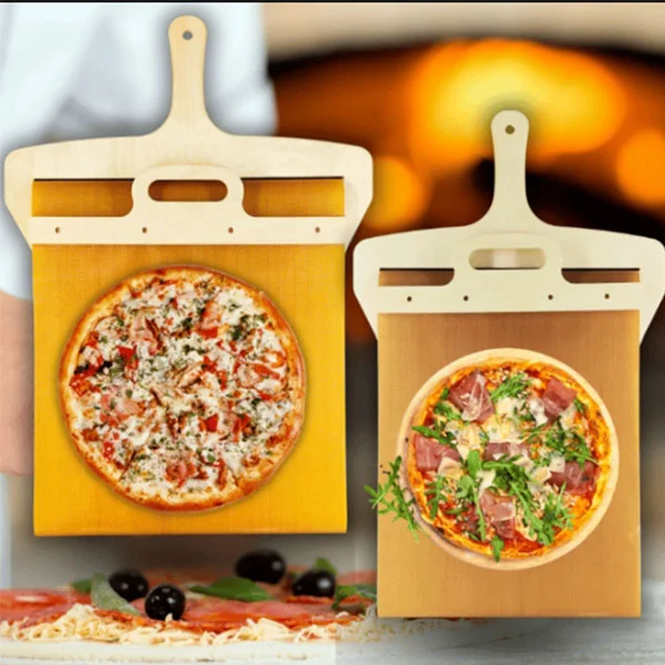 Sliding Pizza Peel-Pizza Peel Shovel With Handle, Dishwasher Safe Pizza Peel
