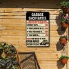 Garage Shop Rates - Vintage Metal Signs - 20*30cm/30*40cm - Warning