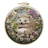 4 Set Hedgehog Series- Embroidery Kits