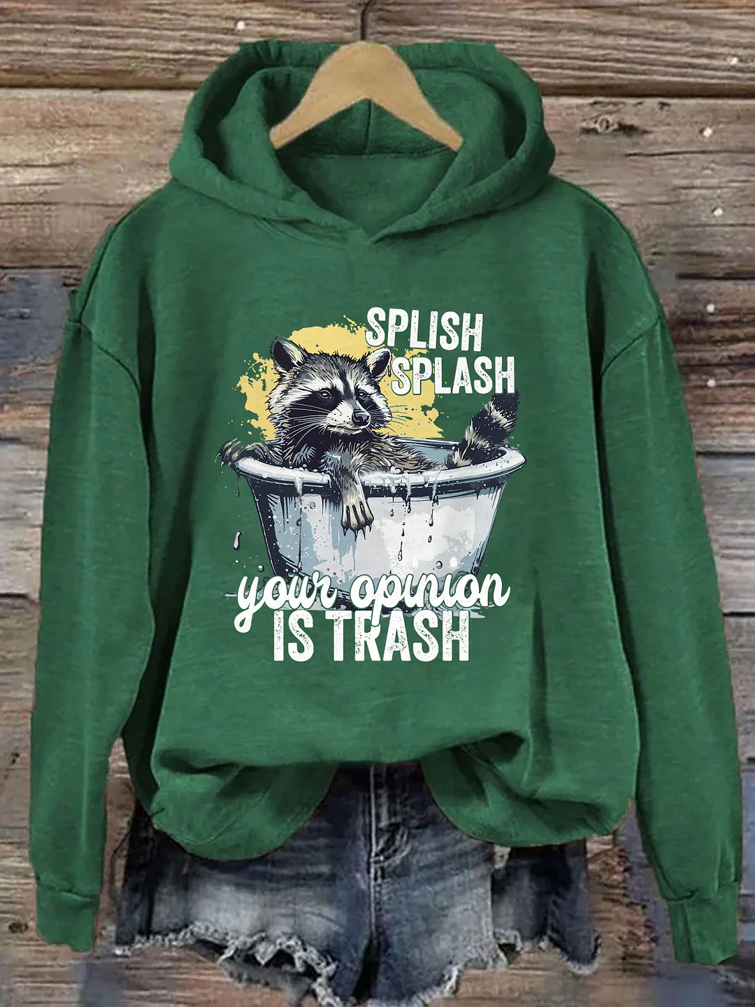 Splash Splash Your Opinion Is Trash Hoodie