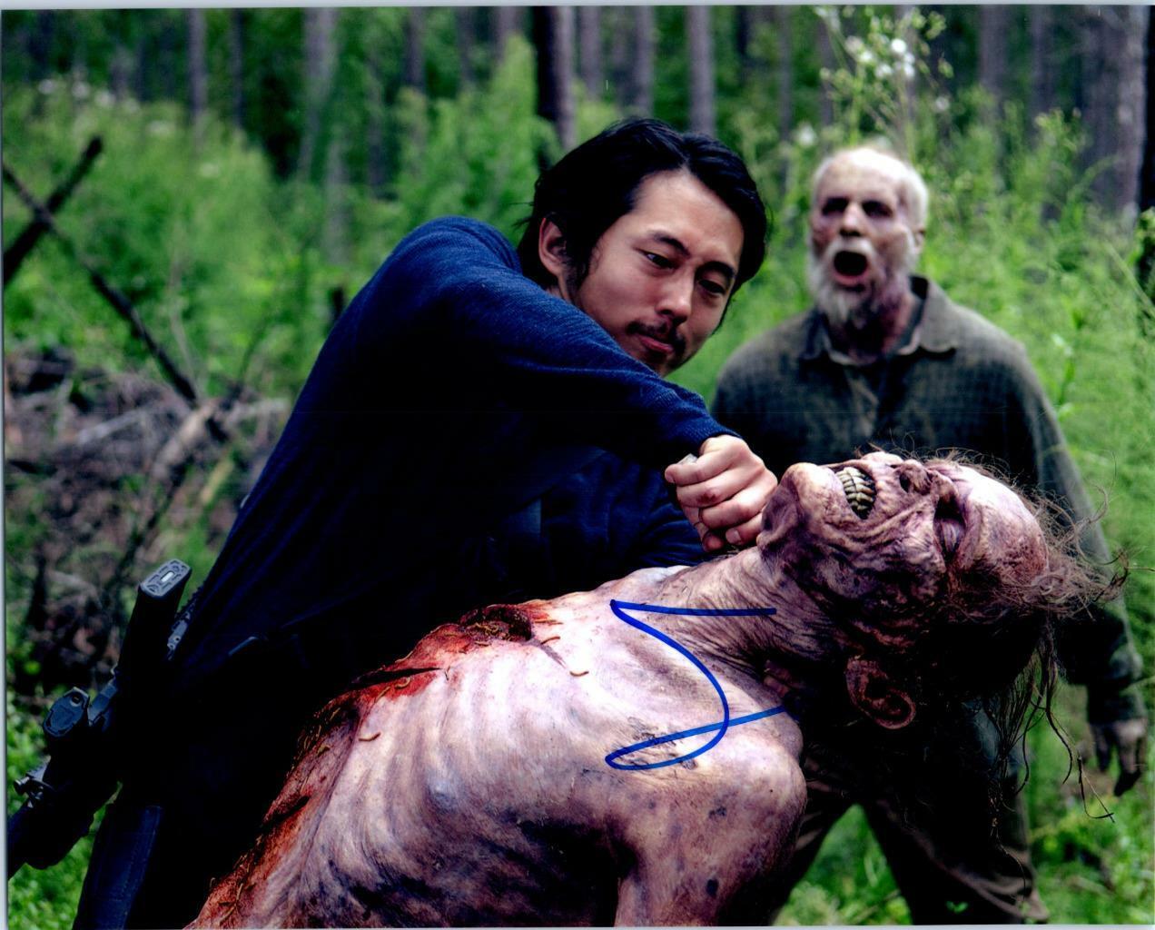 Steven Yuen 8x10 Signed Autographed Photo Poster painting Picture and COA