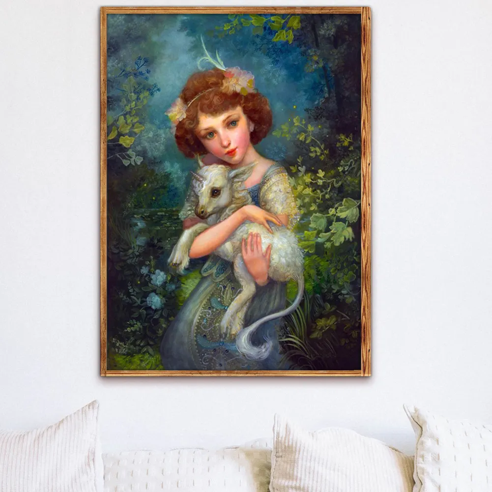 Diamond Painting - Full Square Drill - Girl(20*30 - 50*70cm)