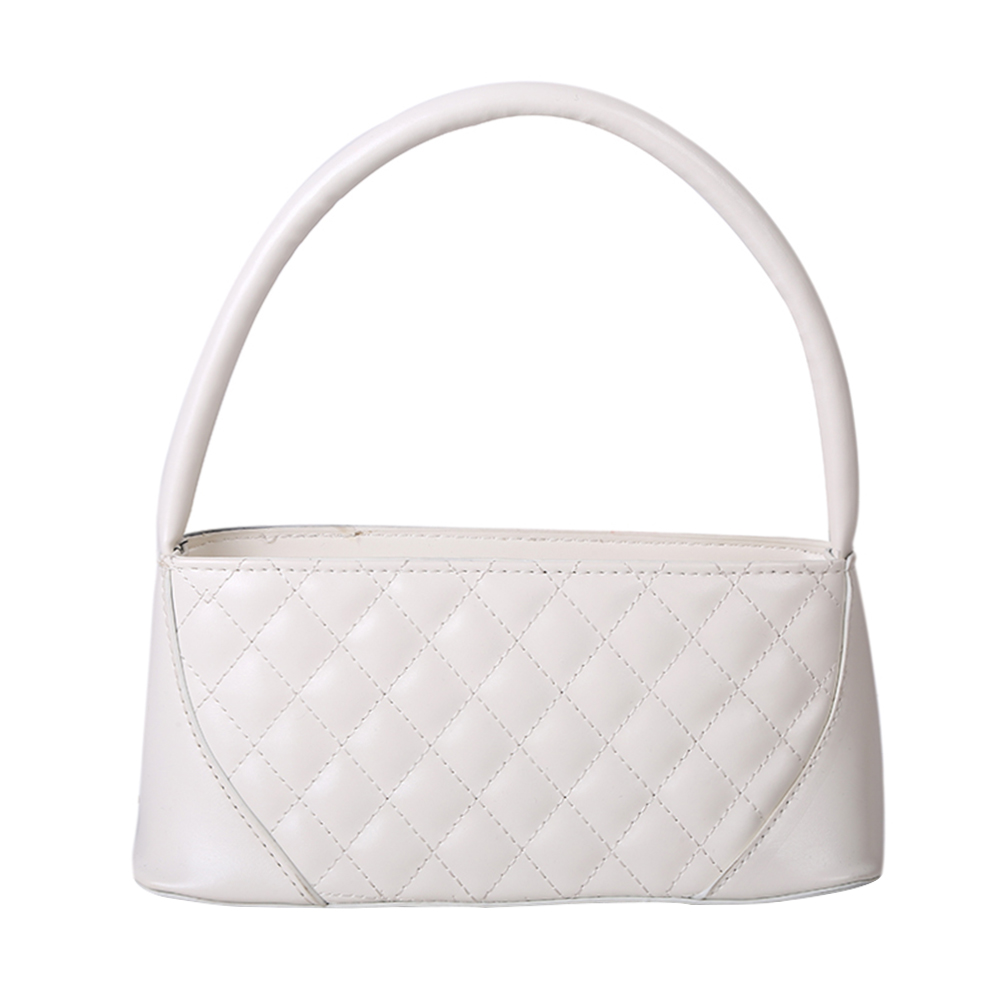 

Fashion Lattice Pattern Shoulder Handbag Women Leather Solid Underarm Bag, Light brown, 501 Original