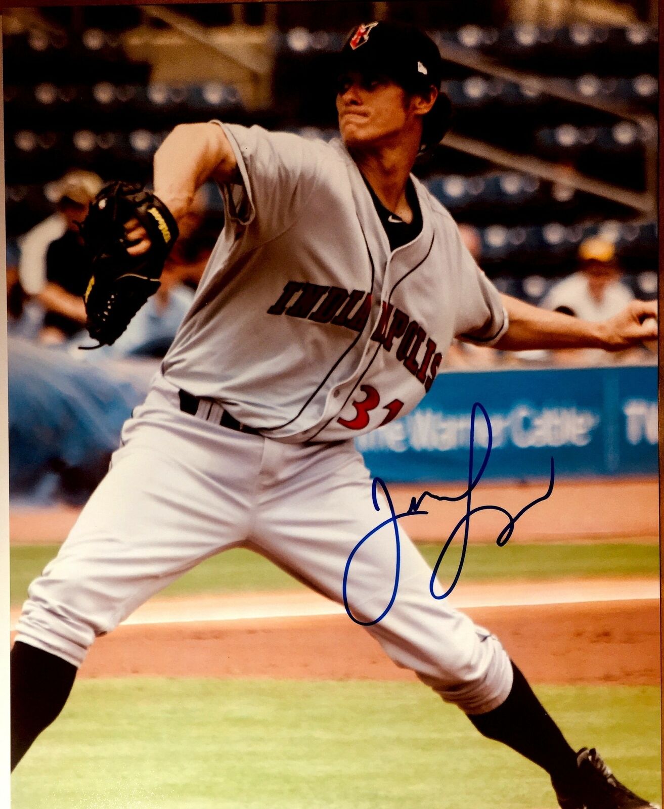 Jeff Locke Signed 8x10 Photo Poster painting Pittsburgh Pirates Miami Marlins Autograph Auto