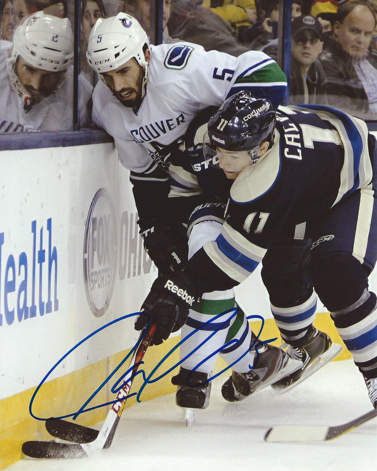 Jason Garrison Signed 8×10 Photo Poster painting Vancouver Canucks Autographed COA