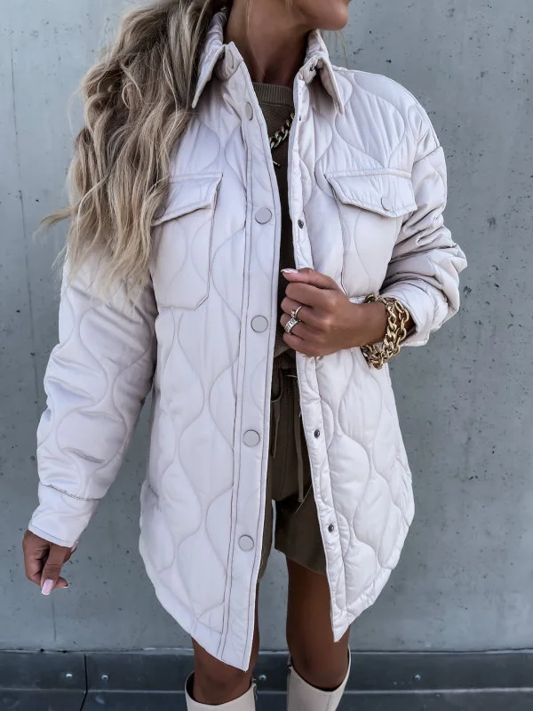 Brownm Brownm And Winter 2023 New Plaid Casual Trend Lapel Single Breasted Cotton-Padded Coat 8849