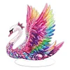 DIY Swan Diamond Painting Acrylic Single-Sided Desktop Ornaments