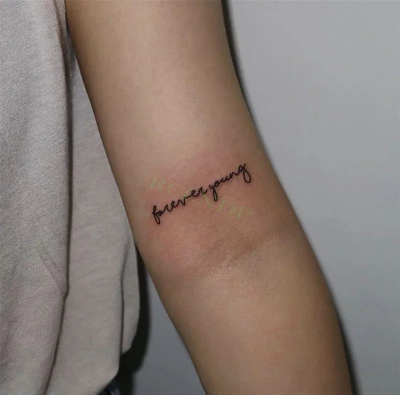 Waterproof Temporary Tattoo Sticker Cute yellow rabbit cartoonTatto Flash Tatoo Fake Tattoos for Kids Men Women