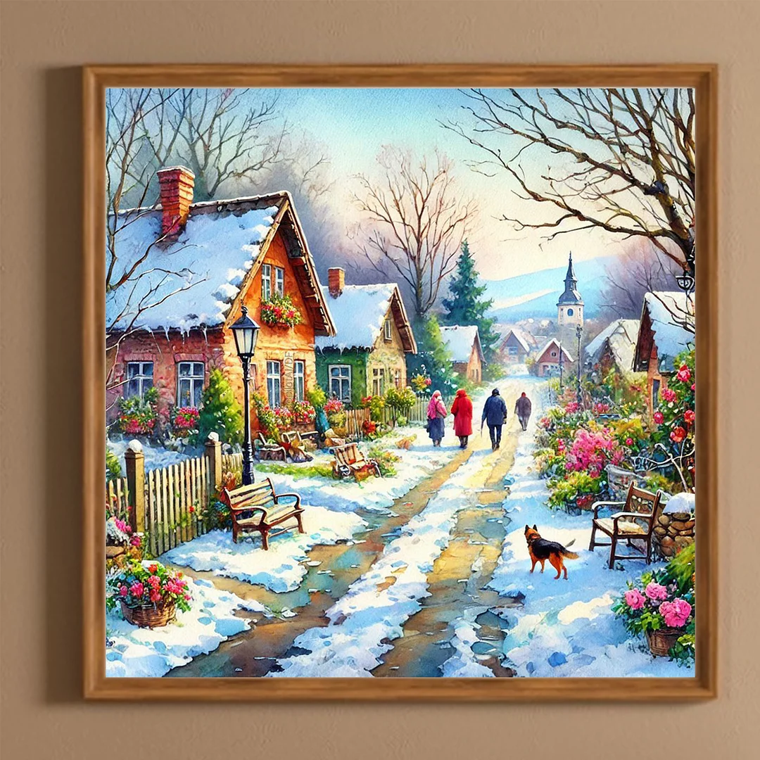 Diamond Painting - Full Round Drill - Winter(Canvas|40*40cm)
