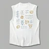 Men's Retro Casual Summer Surf Print Tank Top by Inlyline
