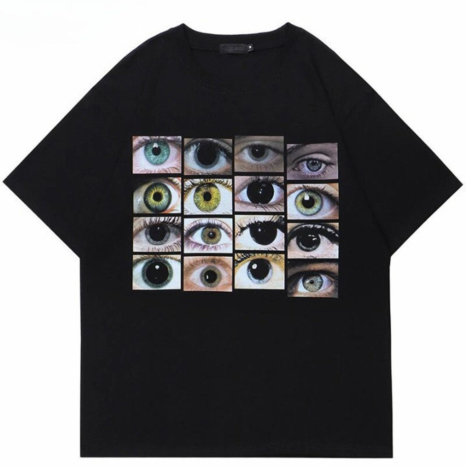 Street Eyes World Graphic Hip Hop Cotton T-Shirt