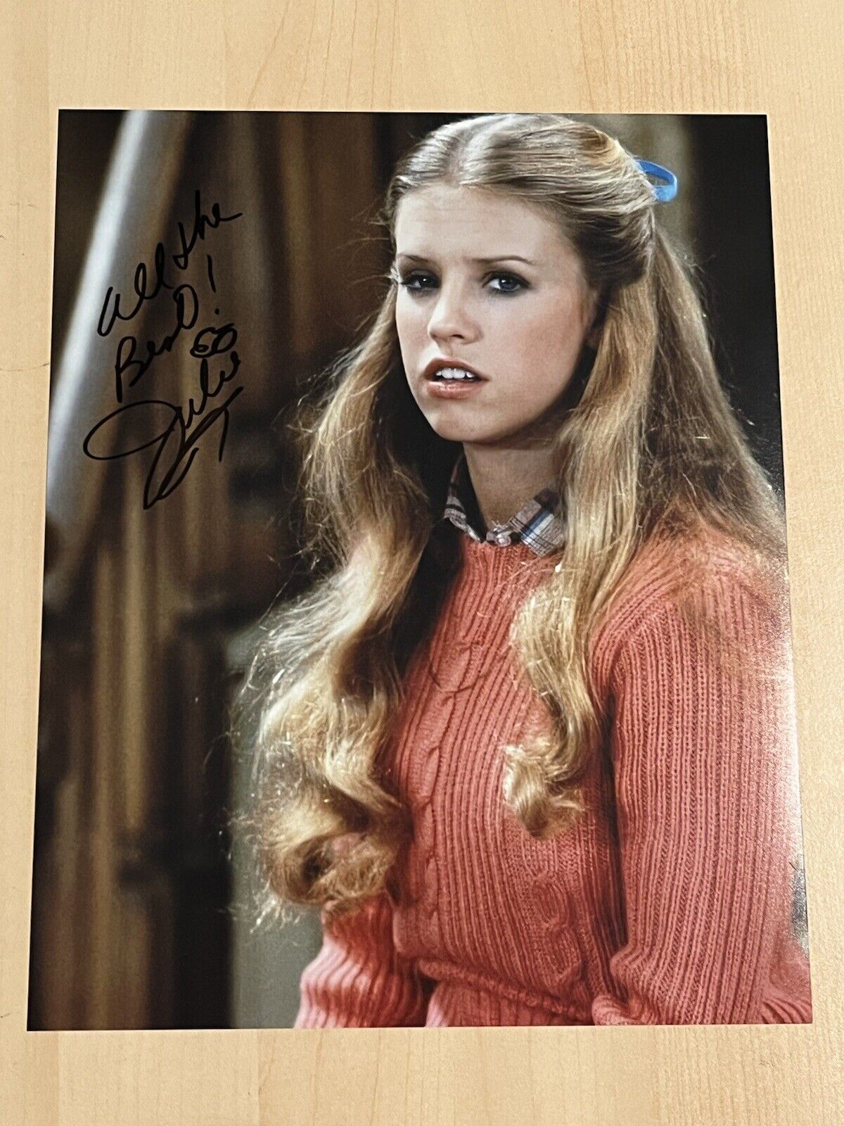 JULIE PIEKARSKI HAND SIGNED 8x10 Photo Poster painting ACTRESS AUTOGRAPHED THE FACTS OF LIFE COA