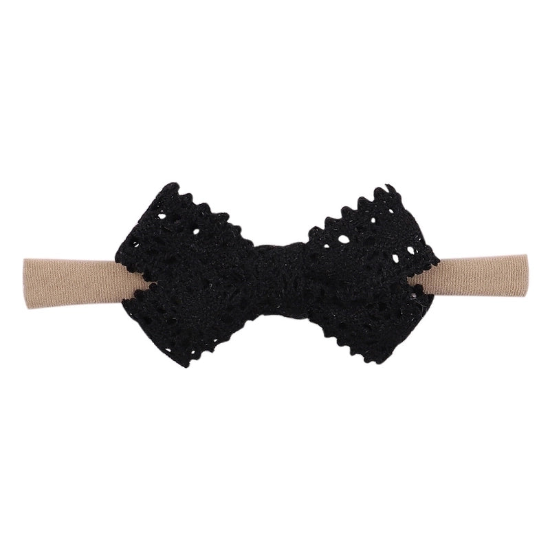 Fashion Baby Nylon Soft Seamless Hairband European And American Baby Plaid Bowknot Headband