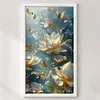 Lotus-11CT Stamped Cross Stitch 40*70cm/15.75*27.56in(Big Size)