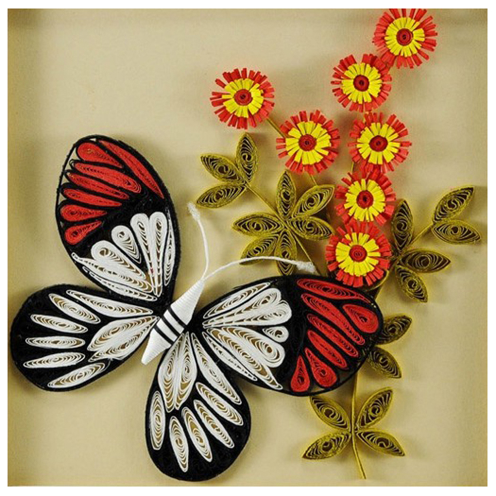 

Flower Quilling Paper - Round Drill Diamond Painting - 30*30CM, 501 Original