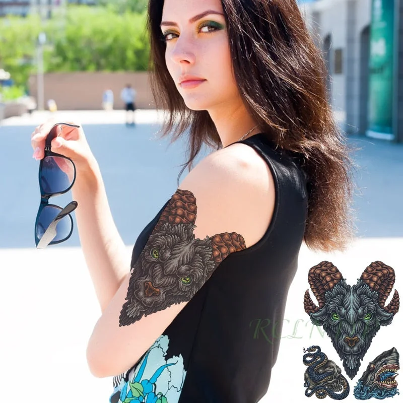 Waterproof Temporary Tattoo Sticker sexy on body back big crown tatto stickers flash tatoo fake tattoos for women men