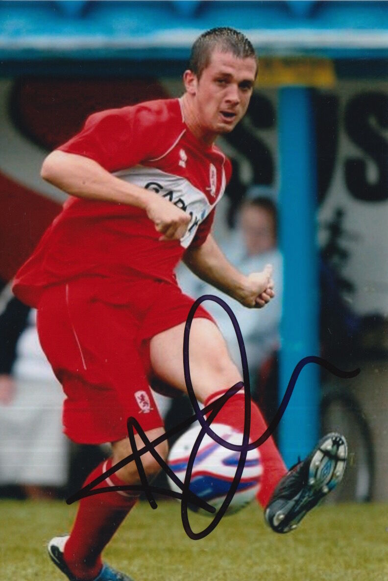 MIDDLESBROUGH HAND SIGNED ANDREW TAYLOR 6X4 Photo Poster painting.