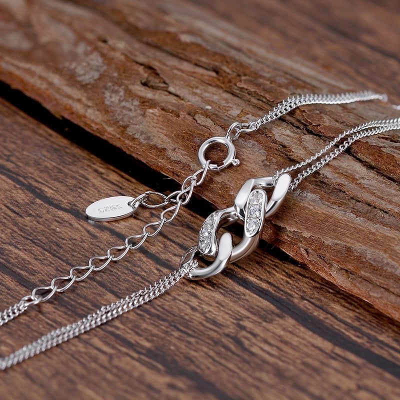 SB134  14K Gold Plated Adjustable Layered Cuban Chain Charm Bracelet Delicate Minimalist Gold Bracelet For Women Jewelry