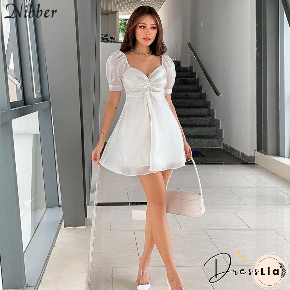 NibberSweet KoreanStylePleatedDressWomensummerNewCasualClubParty
