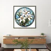 (Small Size)Lily - 18CT Stamped Cross Stitch - 25*25cm - Flower