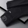 Men's Pure Black High-end Jeans