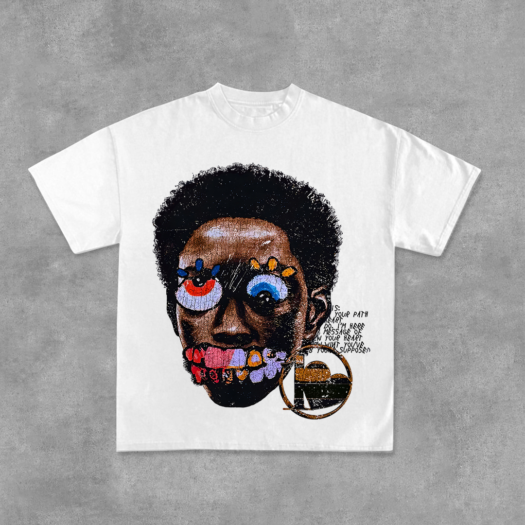 Vintage Madness Print Graphic Street Basketball T-Shirt - SOPULA